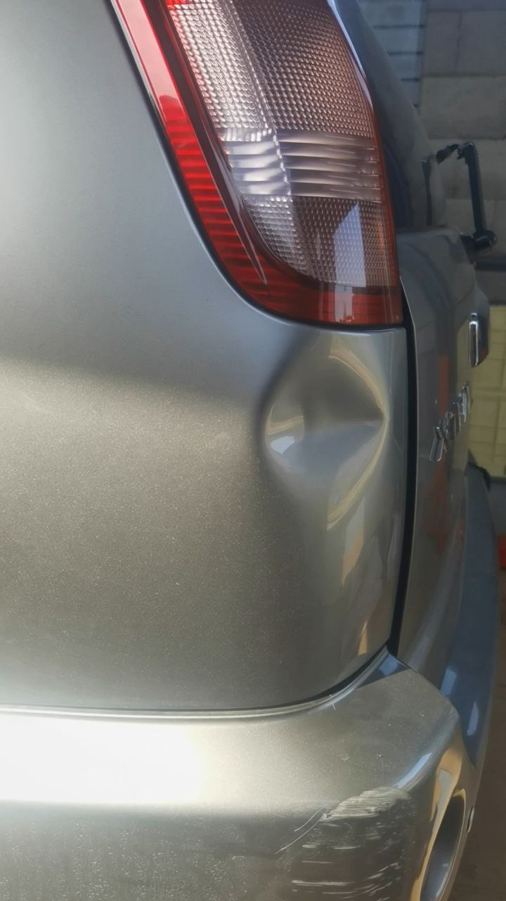 Удаление вмятин без покраски на Nissan в Минске до ремонта